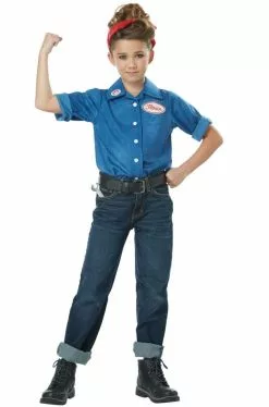 1940's Rosie The Riveter Child Costume