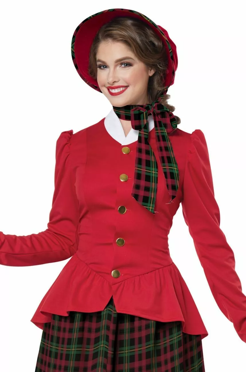 Holiday Caroler Womens Costume 3 Holiday Caroler Womens Costume
