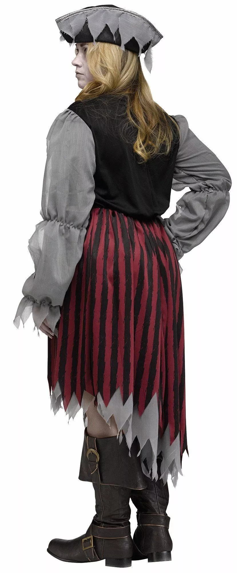 Zombie Pirate Halloween Plus Womens Costume 4 Zombie Pirate Halloween Plus Womens Costume - Image 2