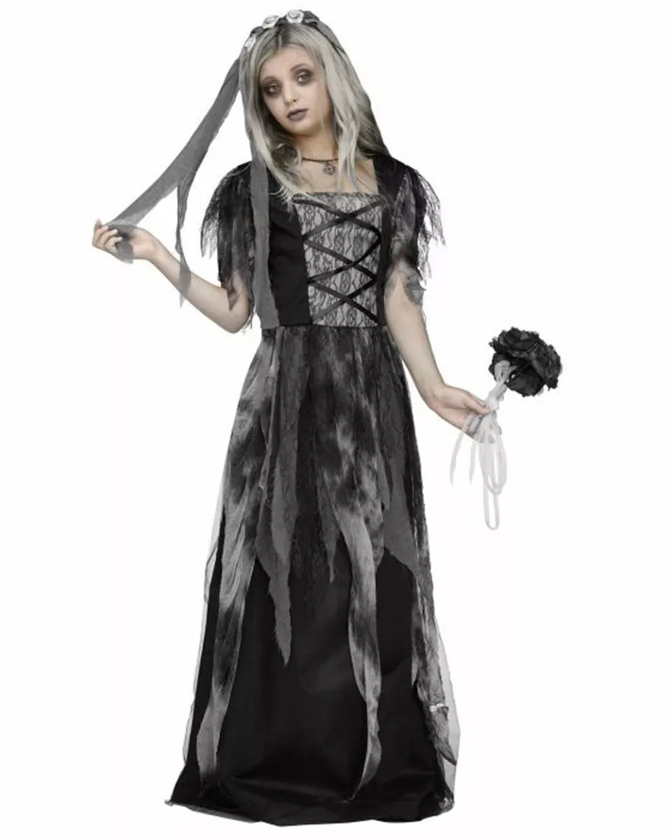 Skeleton Bride Girls Costume 3 Skeleton Bride Girls Costume