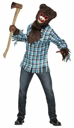 Bloody Teddy Bear Halloween Mens Costume 