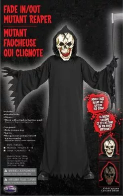 Fade In/Out Mutant Light Up Child Reaper Costume -Men's Costumes Sales 137152 bil fade in out mutant reaper