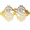 Gold Dollar Signs Costume Glasses -Men's Costumes Sales 21061ua