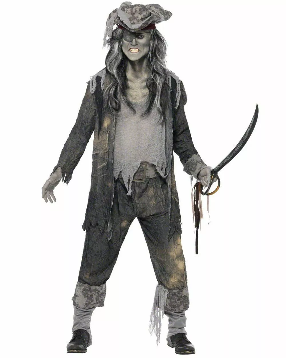 Ghost Ship Pirate Ghoul Mens Costume 4 Ghost Ship Pirate Ghoul Mens Costume - Image 2