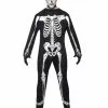 Skeleton Skin Suit Mens Costume -Men's Costumes Sales 23032 skeleton jumpsuit costume