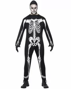 Skeleton Skin Suit Mens Costume