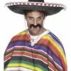Sombrero Black Straw Mexican Costume Hat -Men's Costumes Sales 25509