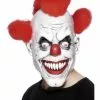 Clown 3/4 Costume Mask With Hair -Men's Costumes Sales 26385