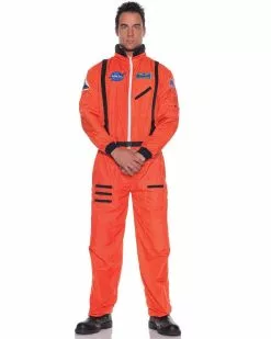 Astronaut Orange Mens Costume