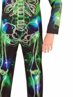 Spooky Skeleton Glow In The Dark Boys Costume -Men's Costumes Sales 300390 2