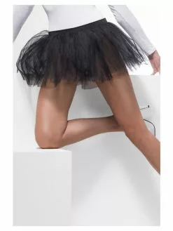 Black Tutu Underskirt 4 Layers Petticoat