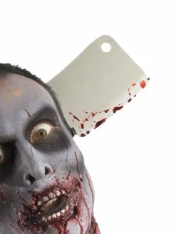 Zombie Kitchen Knife Through Head Accessory -Men's Costumes Sales 3726 2