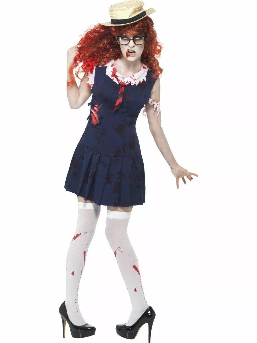 High School College Zombie Womens Costume 4 High School College Zombie Womens Costume - Image 2