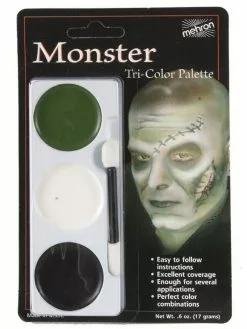 Mehron Tri-Colour Monster Makeup Palette