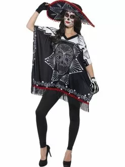Day Of Dead Mexican Bandit Poncho Costume -Men's Costumes Sales 41587 a1