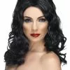 Black Glamorous Long Wavy Womens Wig