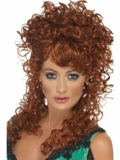 Auburn Saloon Girl Costume Wig