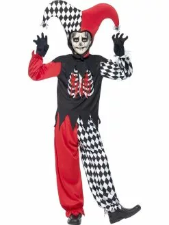 Blood Curdling Jester Boys Costume 6 Blood Curdling Jester Boys Costume -Men's Costumes Sales 43020