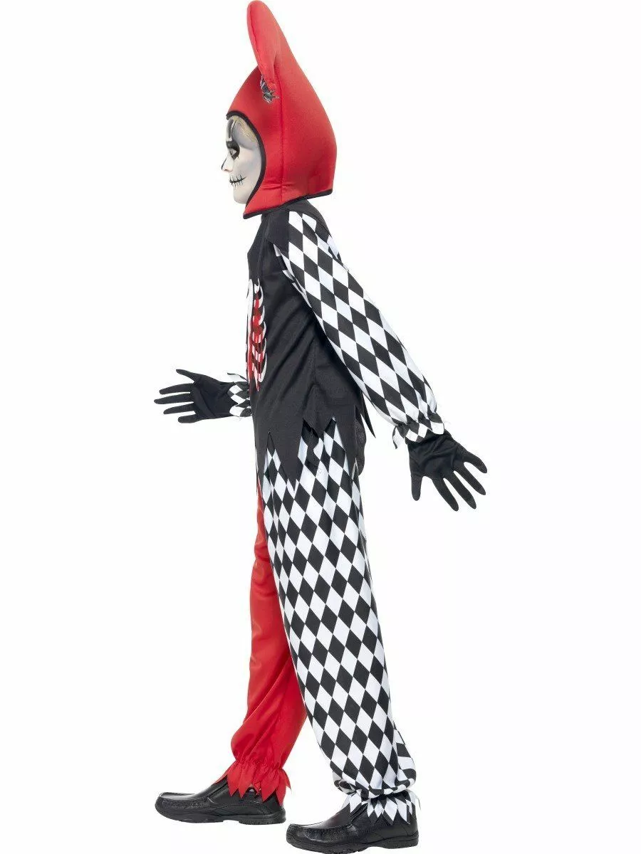 Blood Curdling Jester Boys Costume 3 Blood Curdling Jester Boys Costume