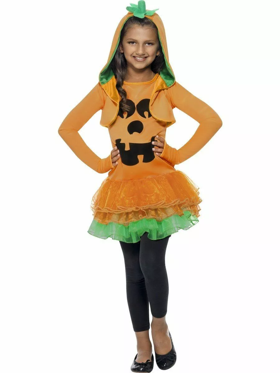 Pumpkin Tutu Girls Halloween Costume 4 Pumpkin Tutu Girls Halloween Costume - Image 2