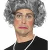 Granny Costume Kit Wig Necklace Glasses -Men's Costumes Sales 44632 a1