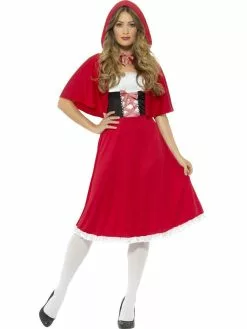 Red Riding Hood Longer Length Womens Costume -Men's Costumes Sales 44686