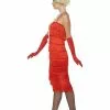 Long Red Flapper Gatsby Womens Costume