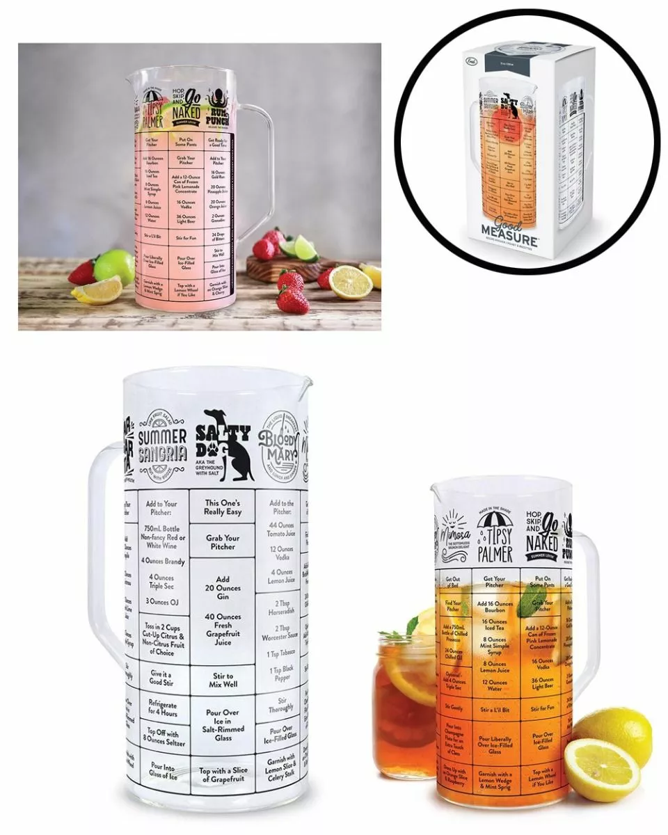 Good Measure Cocktail Recipe Pitcher Jug 3 Good Measure Cocktail Recipe Pitcher Jug