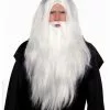 White Sorcerer Wig Beard Set