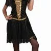 Golden Glamour Flapper Womens Costume -Men's Costumes Sales 64103 golden flapper costume