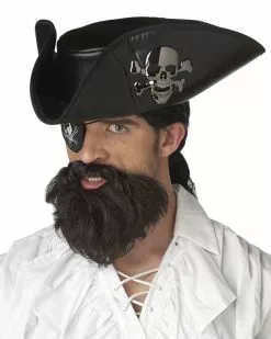 The Captain Costume Beard -Men's Costumes Sales 70011 captain dark brown beard