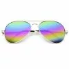 Mardi Gras Rainbow Aviator Reflective Glasses -Men's Costumes Sales 73 341a