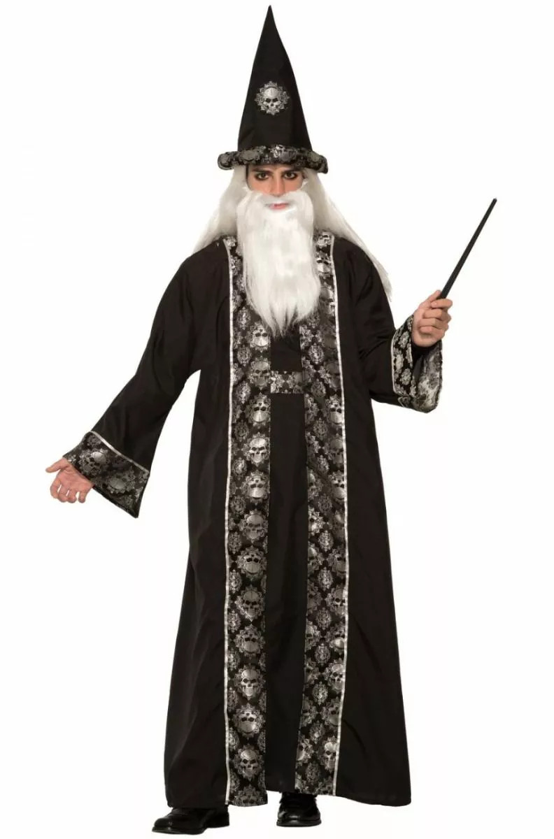 Dark Sorcerer Wizard Mens Costume 3 Dark Sorcerer Wizard Mens Costume