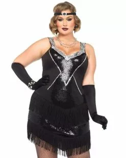 Glamour Flapper Plus Womens Costume