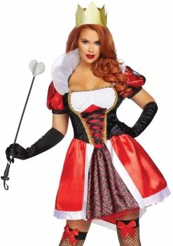 Wonderland Queen Of Hearts Womens Costume