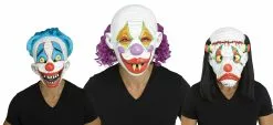 Creepy Clown Halloween Costume Mask -Men's Costumes Sales 93358
