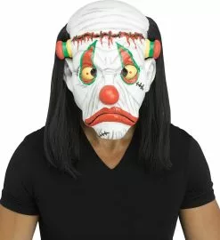 Creepy Clown Halloween Costume Mask -Men's Costumes Sales 93358f black hair