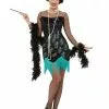 20s Peacock Fringed Flapper Womens Costume -Men's Costumes Sales adult 20s peacock flapper costume 44780