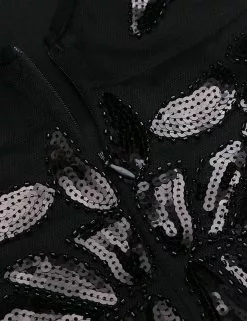 Black Evening Long Dress Gatsby Womens Costume -Men's Costumes Sales black flapper long dress costume 04