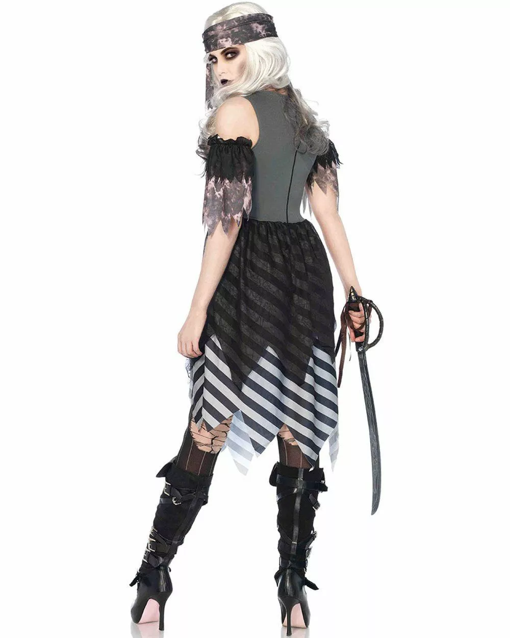 Zombie Pirate Ghost Womens Costume 4 Zombie Pirate Ghost Womens Costume - Image 2