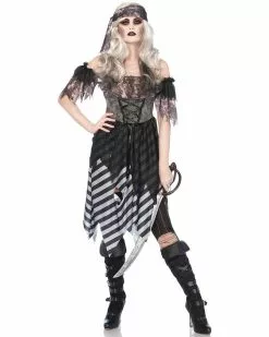 Zombie Pirate Ghost Womens Costume
