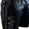 Black Faux Leather Lederhosen Oktoberfest Mens Costume -Men's Costumes Sales black leather lederhosen mens costume 02