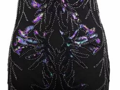 1920s Evening Long Dress Gatsby Womens Costume