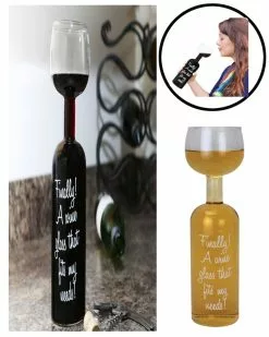 BigMouth The Wine Bottle Glass