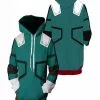 Izuku Hoodie Sweatshirt Top -Men's Costumes Sales boku green