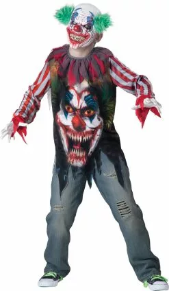 Big Top Terror Circus Clown Boys Costume