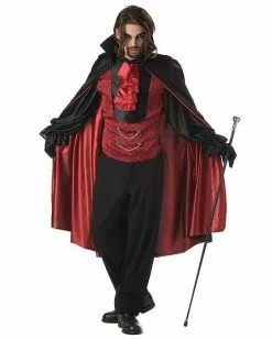 Count Bloodthirst Fancy Dress Mens Costume + Cape -Men's Costumes Sales count bloodthirst