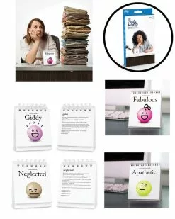 The Daily Mood Desktop Office Table Flipchart