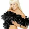 Deluxe Feather Costume Boa -Men's Costumes Sales deluxe black feather boa