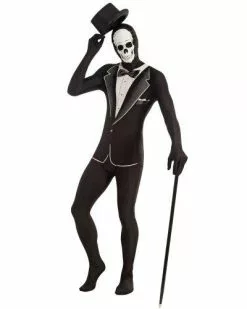 Tuxedo Skull Zentai Skin Suit Mens Costume